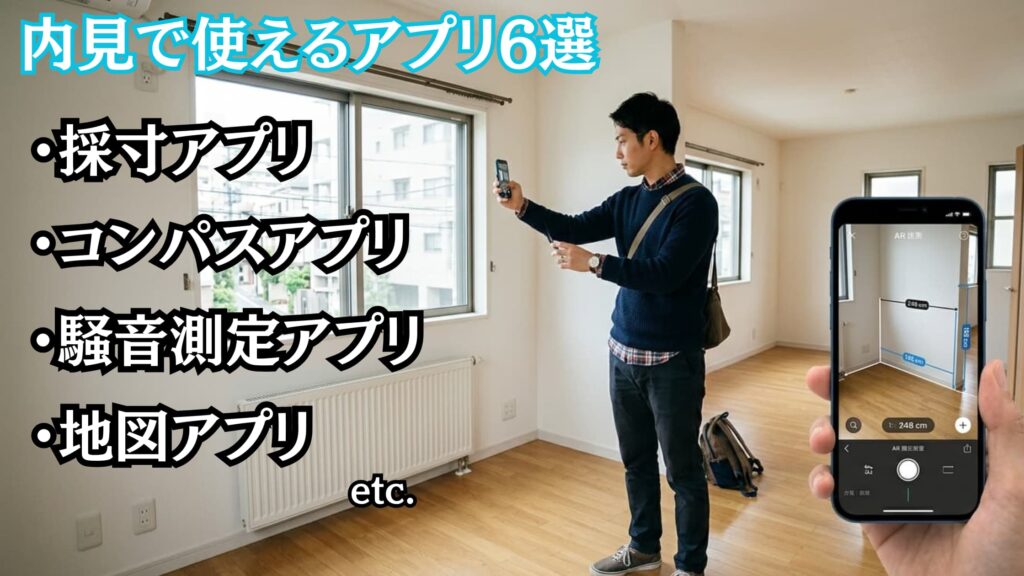 内見チェックリストアプリ以外で便利なスマホアプリ6選