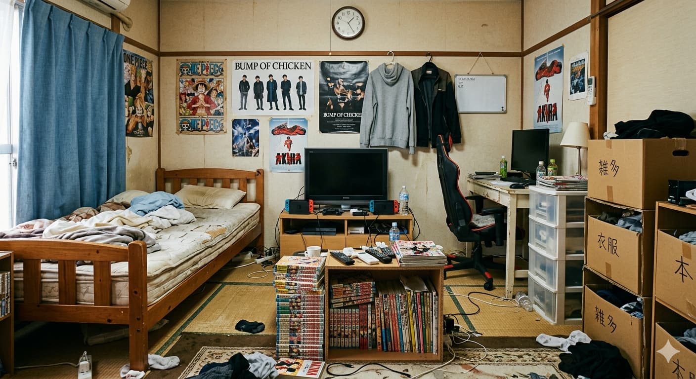 20代から変わっていない部屋