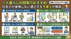 一人暮らしの間取りのおすすめは？社会人が後悔しない選び方を宅建士が解説