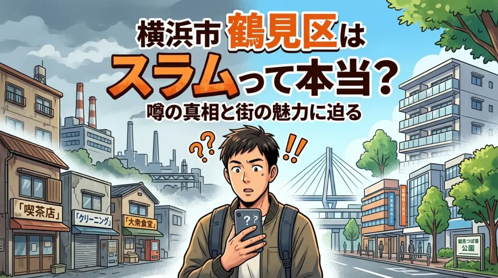 横浜市鶴見区はスラムって本当？噂の真相と街の実態を解説する記事のアイキャッチ画像