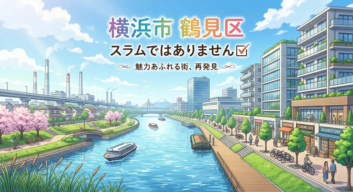 横浜市鶴見区はスラムではない|治安の実態と街の魅力を解説する記事のアイキャッチ画像